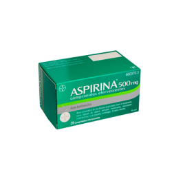 Aspirina 500 mg 20 comprimidos efervescentes