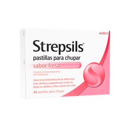 Strepsils pastillas para chupar sabor fresa