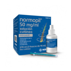 Normopil 50 mg/ml solucion cutanea 3 frascos 90 ml